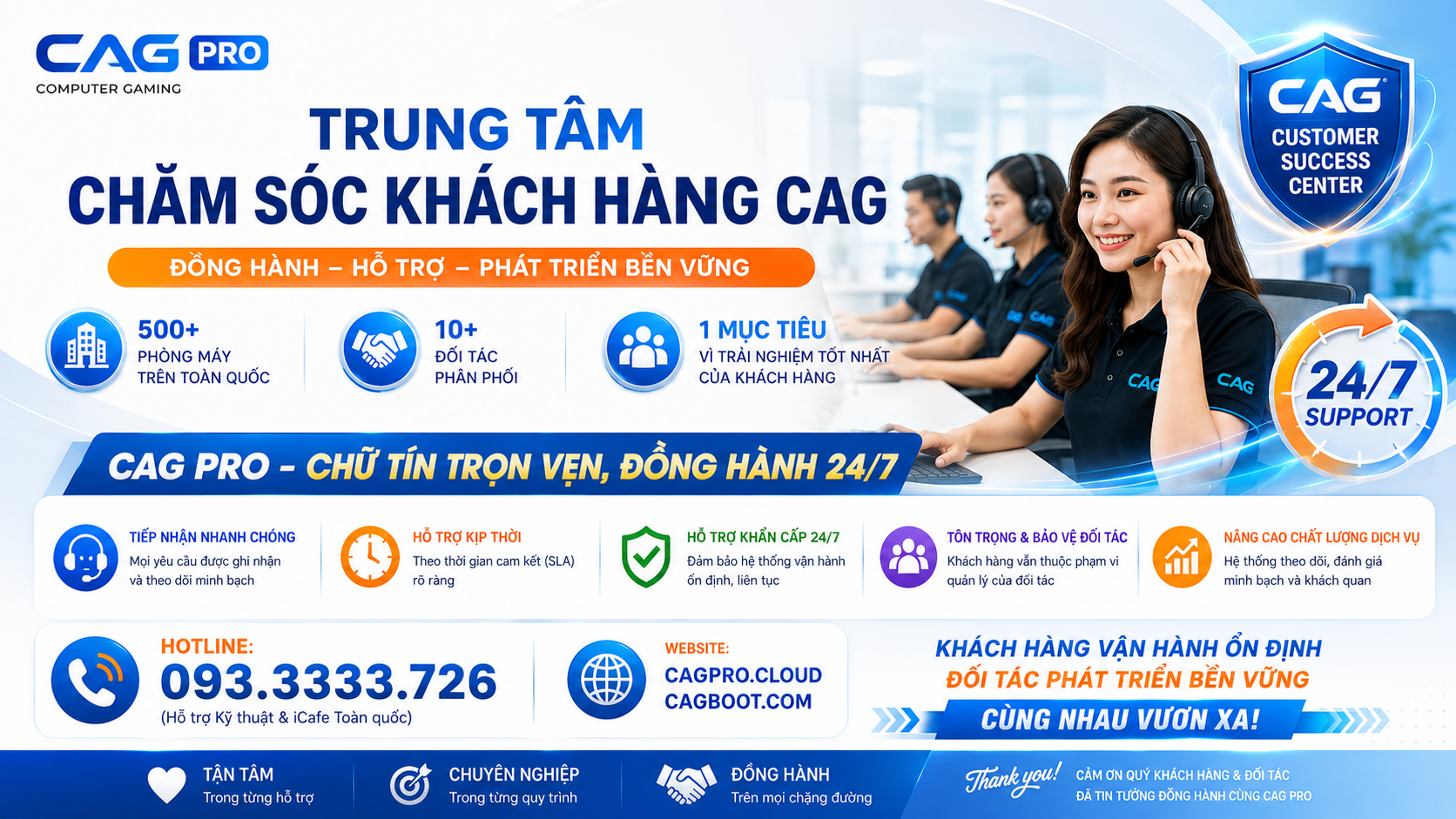 trung tâm chăm sóc khách hàng cag pro